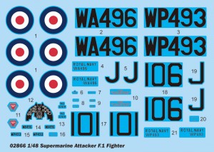 Supermarine angriber F.1 jagerfly - trompetist 02866