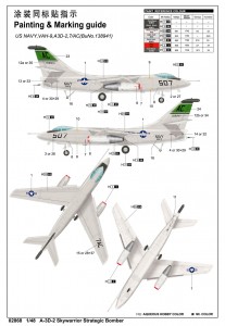 A-3D-2 スカイウォリアー戦略爆撃機 - トランペッター 02868
