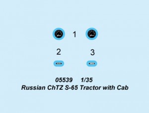 Tractor ruso ChTZ S-65 con cabina - Trumpeter 05539