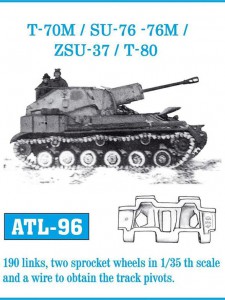 Trilhos T-70M/SU-76/ T-80 - FRIULMODEL ATL-96