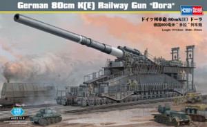 Německá železniční zbraň "Dora" 80cm K(E) - HOBBY BOSS 82911