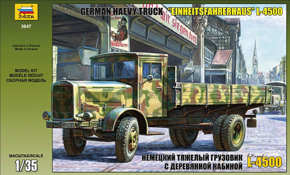 L-4500 S EINHEITSKABINE (CAMION ALLEMAND) - Zvezda 3647