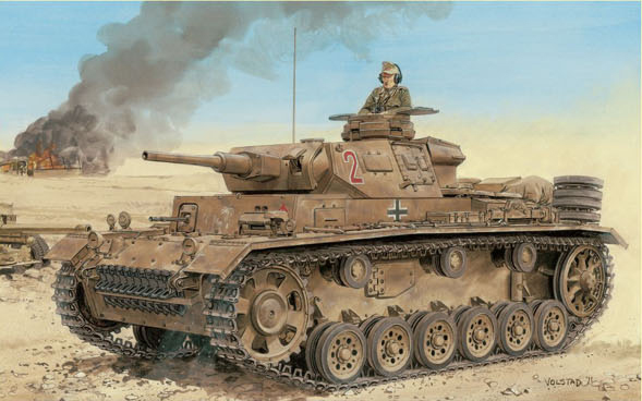 Pz.Kpfw.III (5cm) Ausf.H Sd.Kfz.141 Späte Produktion - DRAGON 6642