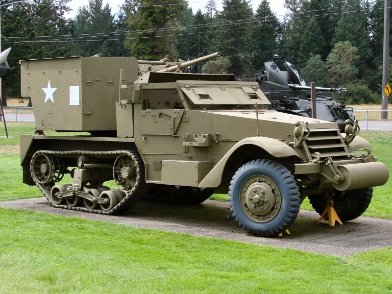 M15A1 Half-track - Rondlopen