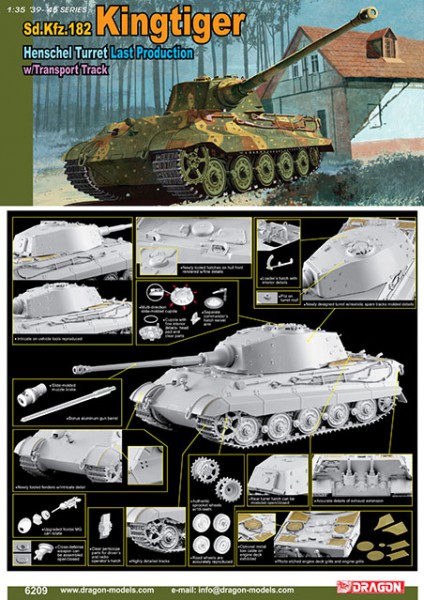 Sd.Kfz.182 Kingtiger Henschel Turret - DML 6209