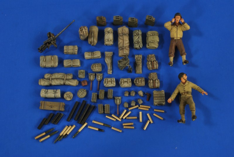 M3 15mm Gun Carriage Ammo - Стоудж - Экипаж - Verlinden 2687