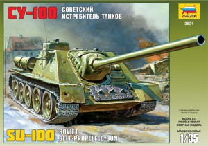 Sovjet Zelfrijdend Kanon Su-100 - Zvezda 3531