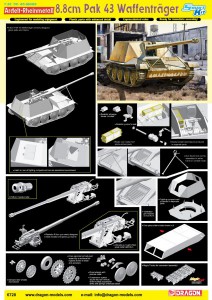 Ardelt-Rheinmetall 8.8cm Pak 43 Waffentrager - DML 6728