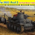 Pz.Kpfw.38(t) Ausf.S mit Reboque Tambor de Combustível - DML 6435