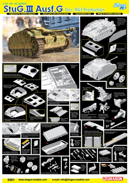 StuG.III Ausf.G Dec. 1943 Produktion - DRAGON 6581