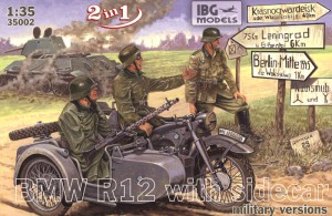 BMW R12 com sidecar versão militar - IBG 35002