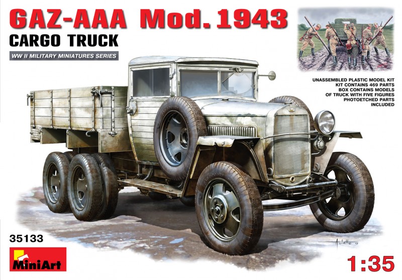 GAZ-AAA Mod. 1943. Nákladní vozidlo - MiniArt 35133