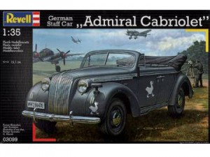 Γερμανικό αυτοκίνητο προσωπικού - Admiral Cabriolet - Revell 3099