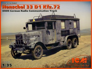 Henschel 33D1 Kfz.72 Camion di comunicazione radio - ICM 35467