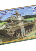M-24 Chaffee Lys Tank w/Besætning Set - Bronco CB35069