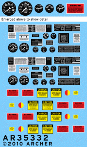 M35A2 Instrument och plakat - Archer M35A2