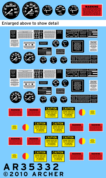 M35A2 Instrument och plakat - Archer M35A2