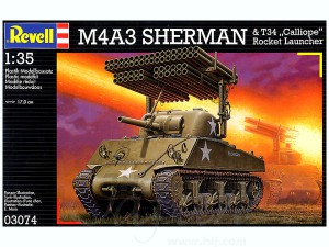 M4A3 Sherman con lanzacohetes - Revell 03074