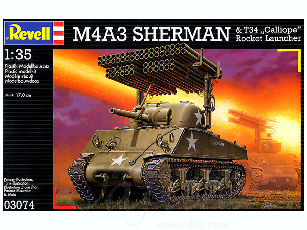 M4A3 Sherman s raketometem - Revell 03074