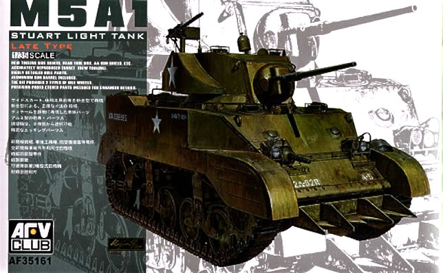 M5A1 Стюарт пізній тип - AFV Club 35161