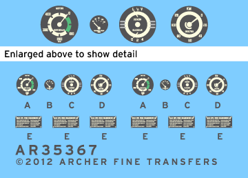 Opel Blitz Instrumente und Plakate - Archer AR35367