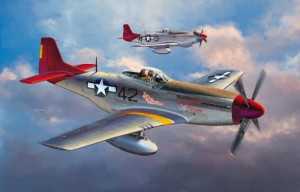 P51D Mustang Tuskegee Airmen Limitovaná edice - Hasegawa 08225