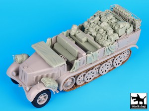 Sd. Kfz. 8 stora tillbehör set - Black Dog T35072