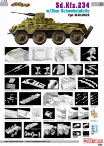 Sd.Kfz.234/3 con Schwebelafette de 2 cm - Cyber-Hobby 6296