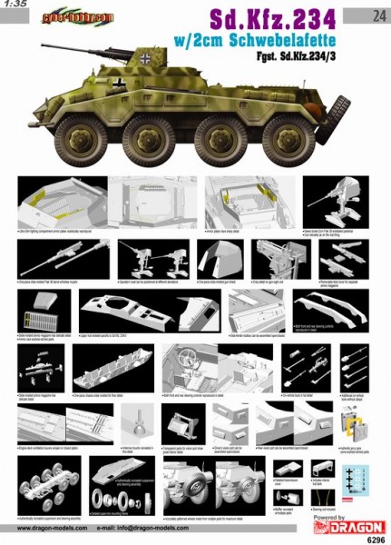 Sd.Kfz.234/3 w/2cm 슈베벨라펫 - 사이버 취미 6296