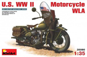 JAV WW II motociklų WLA - MiniArt 35080