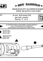 45 mm 20 K modelo de 1934 a arma com mantlet - a Arma para a T-35 A - CMK HB045