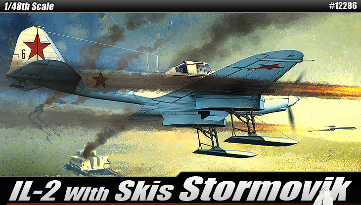 IL-2 con sci Stormovik - ACADEMY 12286