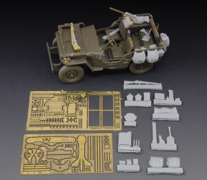 Jeep Willys Harz und Metall fotogeätzt Kit - Royal Model 605