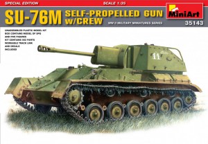 Sovětské samohybné dělo SU-76M s posádkou - MiniArt 35143