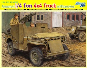 Obrněný 1/4 ton 4x4 Truck w/Bazooka - DML 6748