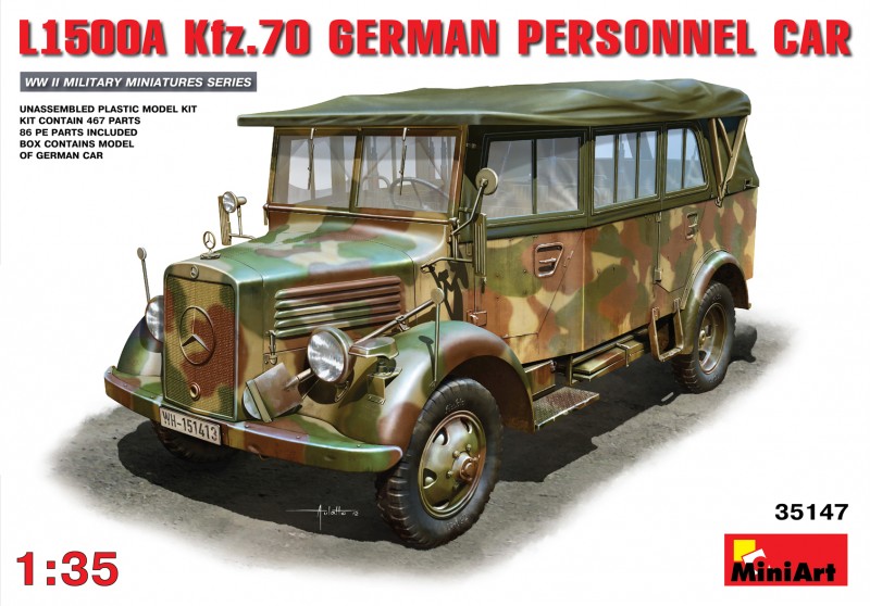 L1500A (Kfz.70) German Personnel Car - MiniArt 35147