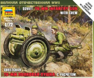 Sovětské 76mm dělo - Zvezda 6145