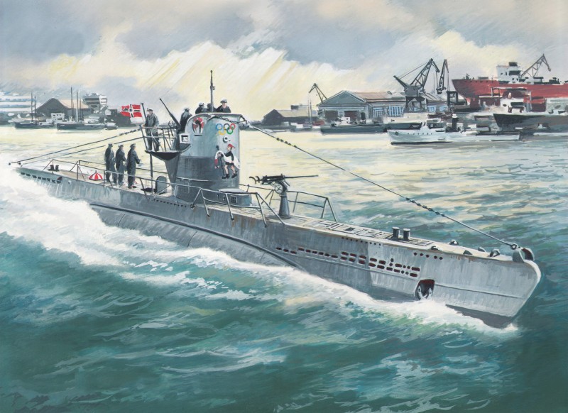 U-Boat Type IIB (1943) - Německá ponorka - ICM S010