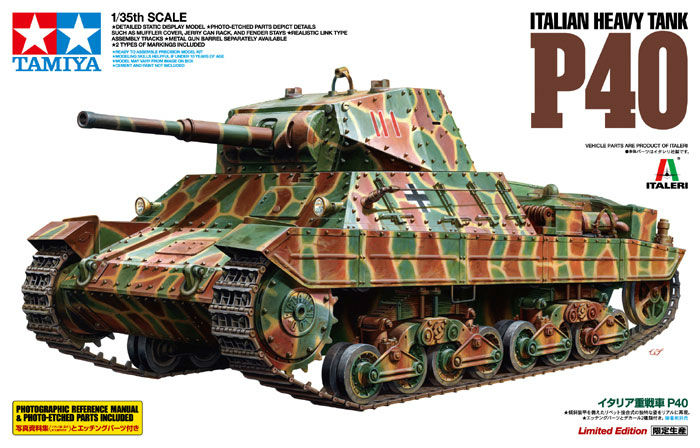 Włoski czołg ciężki P40 - Tamiya 89792