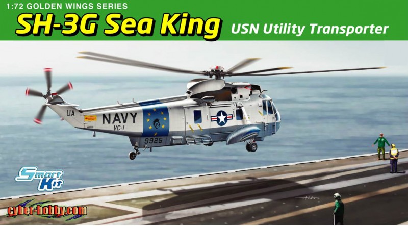 SH-3G Sea King, transporteur de services publics USN - Cyber-Hobby 5113