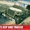 Willys Jeep in prikolica - Airfix A01322