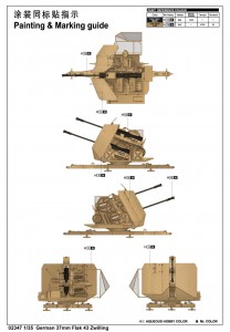 Nemecký 37mm Flak 43 Zwilling - Trumpeter 02347