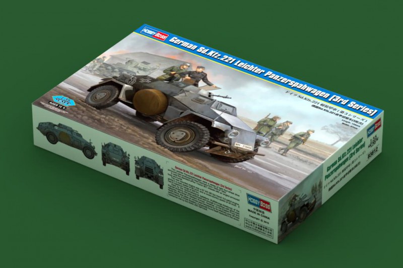 Tedesco Sd.Kfz.221 Leichter Panzerspahwagen - HOBBY BOSS 83812