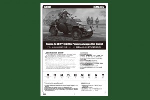 Saksa Sd.Kfz.221 Leichter Panzerspahwagen - HOBI BOSS 83812