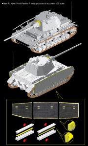 Pz.Kpfw.IV mit Panther F Torreta - DML 6824