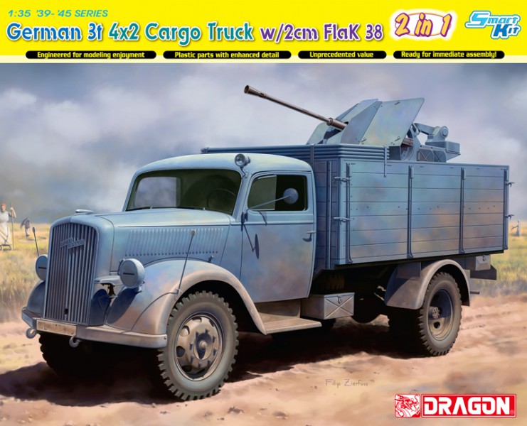 Tyska 3t 4x2 Truck FlaK 38