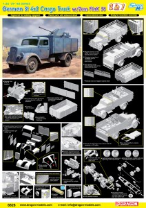 Tyska 3t 4x2 Truck FlaK 38
