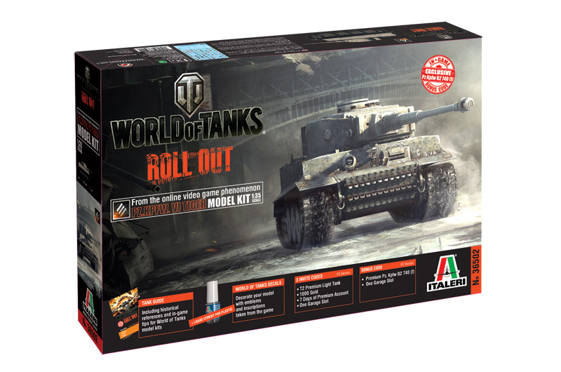 World of Tanks - PZ.KPFW.VI TIGER - ITALERI 36502