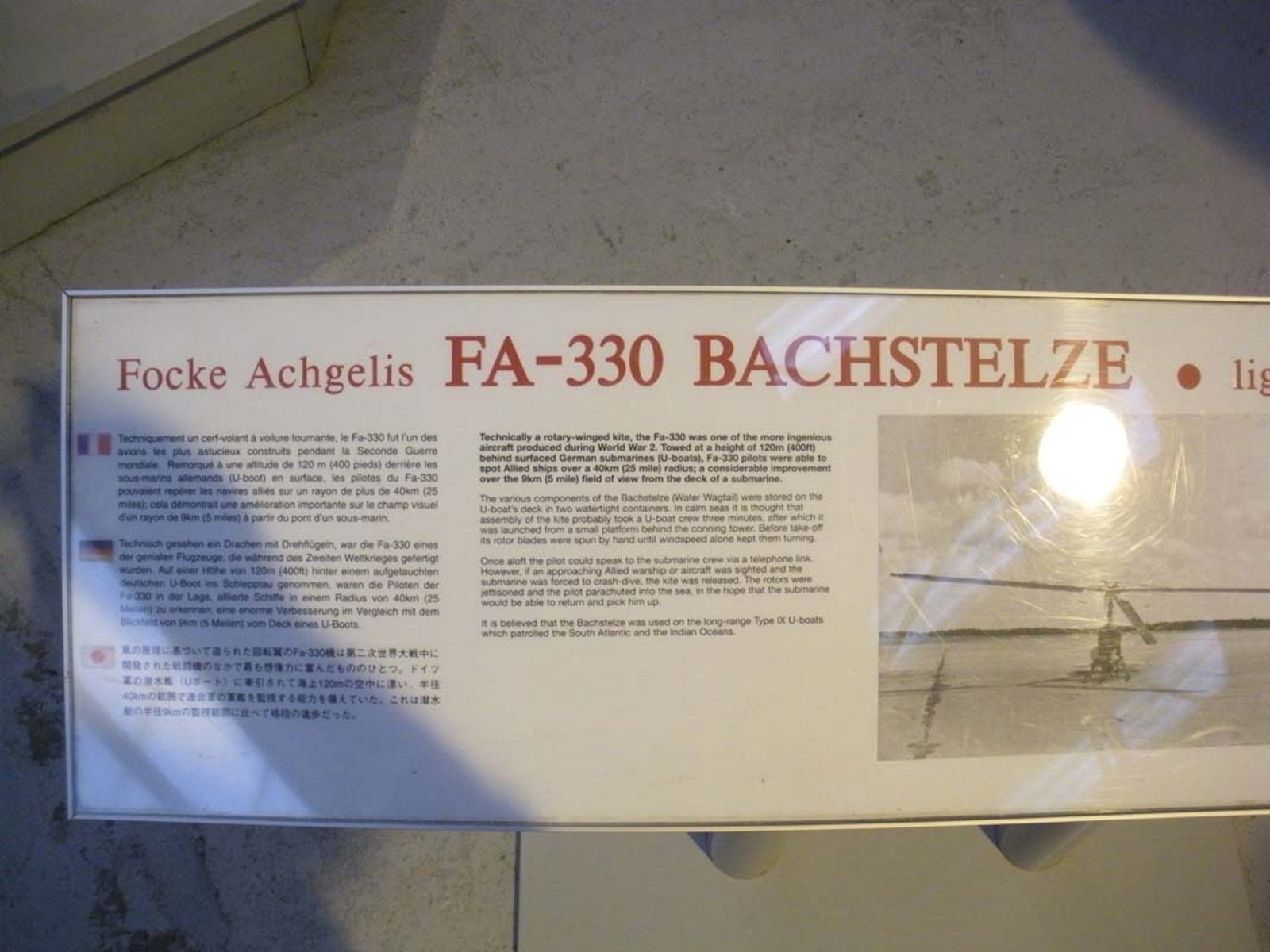 Focke-Achgelis FA 330 Bachstelze