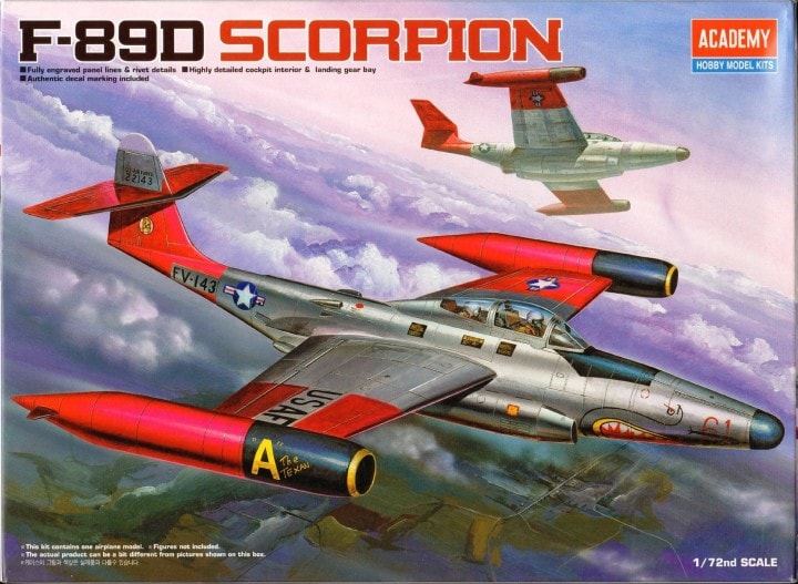 Guillow's Northrop F-89 Scorpion. Réf. 11J-5. Modèle volant en basla